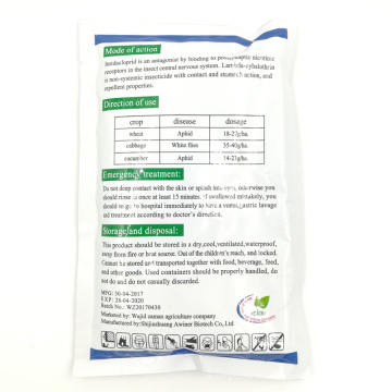Mezcla de plaguicidas insecticidas Imidacloprid 5% + Cartap 45% WP agriculture